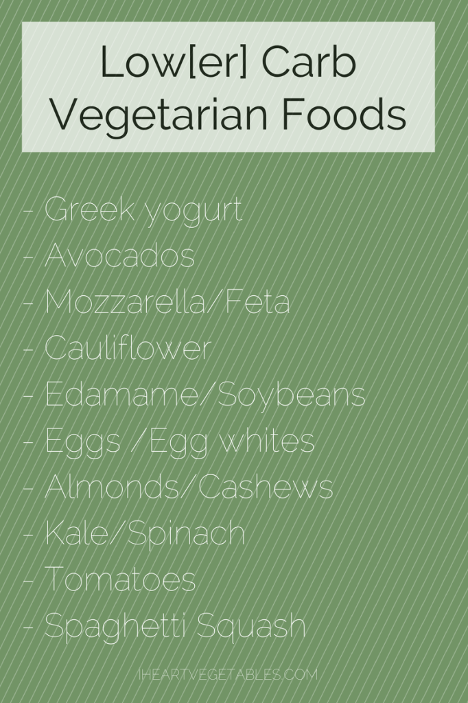 low carb vegetarian foods